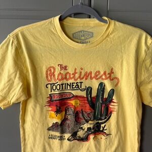 Hook & Dagger Rootinest Tootinest Roundup‎ Toy Story Graphic Crew Tee,Yellow,XS